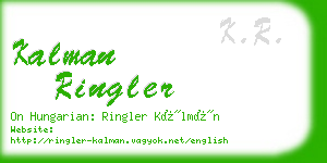 kalman ringler business card